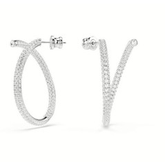 SWAROVSKI SALDI 40 ORECCHINI DEXTERA HOOP CRY/RHS 5695939