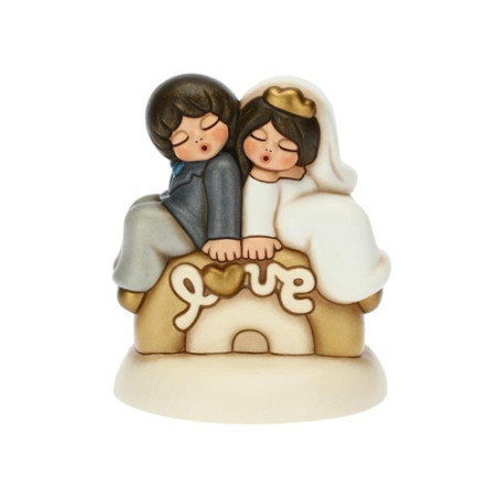 THUN TOP CAKE SPOSINI SU ARCOBALENO SCRITTA LOVE F3254H90B