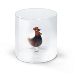 WD LIFESTYLE BICCHIERE VETRO BOROSILICATO Monterey Pappagallo 250ml WD566PAP