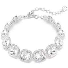 SWAROVSKI BRACCIALE UNA CUSHION CRY/RHS M 5751558
