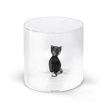 WD LIFESTYLE BICCHIERE VETRO BOROSILICATO Monterey Gatto 250ml WD566GAT3