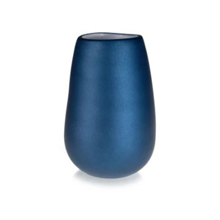IVV VASO IN VETRO DECORO BLU NOTTE 9cm COLOR MATT 8911.2