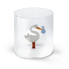 WD LIFESTYLE BICCHIERE BOROSILICATO CICOGNA BLU WD566CIB
