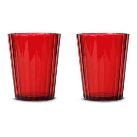 WD LIFESTYLE SET 2 BICCHIERI ACRILICO ROSSO WD406R