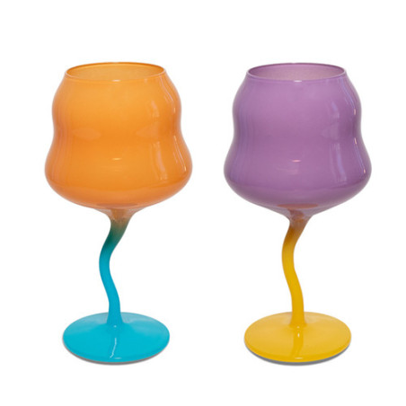 WD LIFESTYLE SET 2 CALICI COCKTAIL ARANCIO/VIOLA WD722E