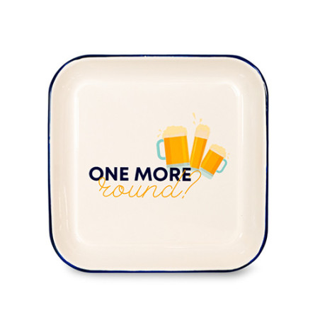 WD LIFESTYLE VASSOIO LATTA 30X30cm One more round? WD809ROU