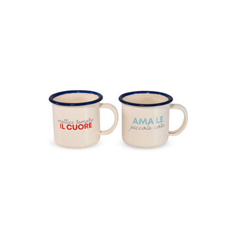 WD LIFESTYLE SET 2 TAZZE LATTA DECORO AMARE WD888AMA