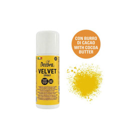DECORA COLORANTE SPRAY VELVET VELLUTO GIALLO 100gr 9600664