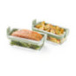 LEKUE 2 CONTENITORI VETRO per FRIGGITRICE AD ARIA 20x10cm 890307
