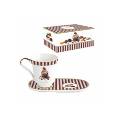 EASY LIFE TAZZA MUG CON PIATTO SWEET MOMENTS R1449SWEM