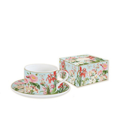 EASY LIFE TAZZA THE con PIATTO BOTANIC GARDEN R0133BGAR