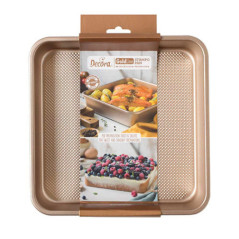 DECORA STAMPO QUADRATO ANTIADERENTE Gold Line 24cm 0070102