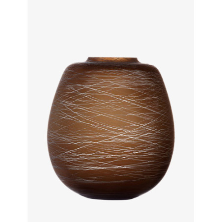 LSA VASO BOULDER EARTH/CHALK H26cm G1607-26-154