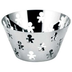 ALESSI CESTINO PORTA FRUTTA Girotondo Acciaio Inox AKK05