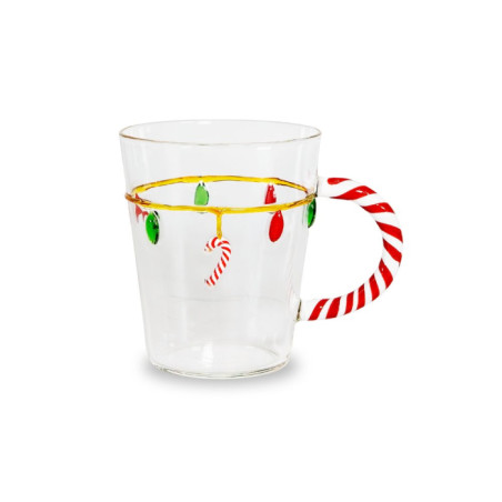 TAZZA MUG BOROSILICATO LUCINE NATALE 425ml