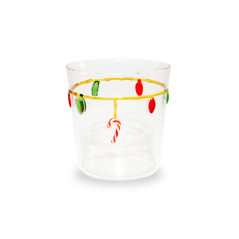 BICCHIERE BOROSILICATO LUCINE DI NATALE 250ml