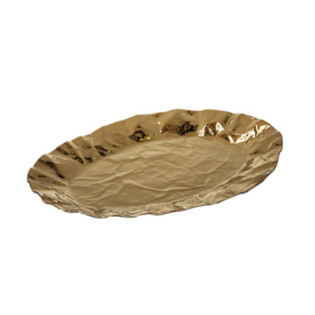 LIVELLARA PIATTO OVALE 41X30cm Doropak Shine A0800304