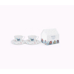 MAXWELL WILLIAMS CONFEZIONE 2 TAZZE CAFFE' CON PIATTO Magia d'Inverno MWA0850003