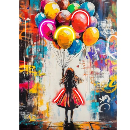 QUADRO LED BALOON DREAM 60X80cm