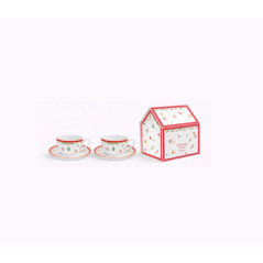 MAXWELL WILLIAMS CONFEZIONE 2 TAZZE CAFFE' CON PIATTO Buon Natale MWA0850011