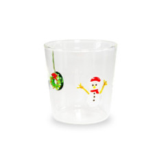 WD LIFESTYLE BICCHIERE BOROSILICATO PUPAZZO DI NEVE 250ml WD927PUP