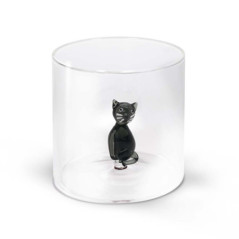 WD LIFESTYLE BICCHIERE VETRO BOROSILICATO Monterey Gatto 250ml WD566GAT3