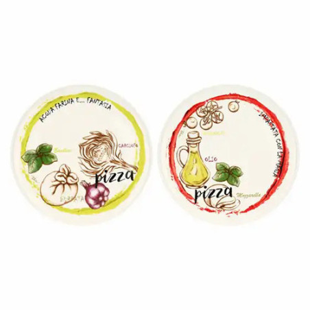 THUN SET 2 PIATTI PIZZA ROSSO E GIALLO T11468089P00