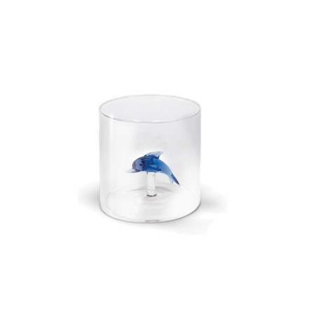 WD LIFESTYLE BICCHIERE VETRO BOROSILICATO Monterey Delfino 250ml WD566DEL