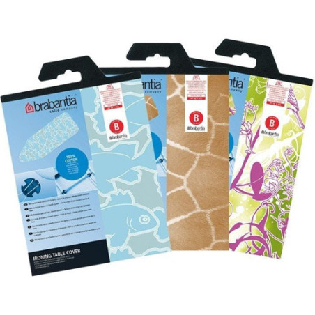 BRABANTIA FODERA RICAMBIO ASSE STIRO COTONE 124x38 B Decori Assortiti 264641