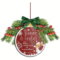 EGAN FUORIPORTA BUONE FESTE 20cm NATALE 2026 120196