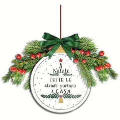 EGAN FUORIPORTA A NATALE 20cm NATALE 2026 120198