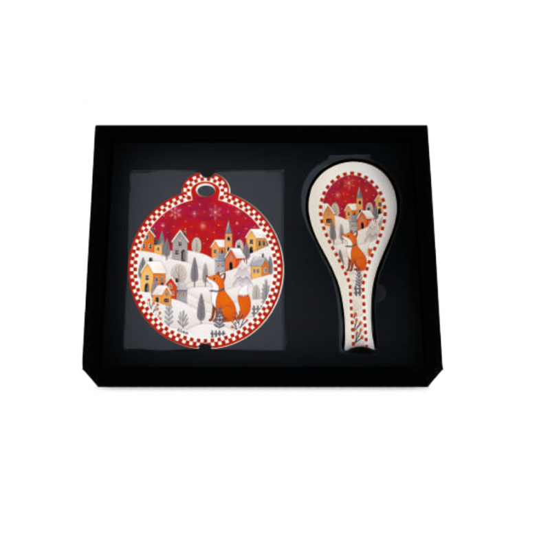 EGAN SET SOTTOPENTOLA E POGGIAMESTOLO VOLPE ROSSO NATALE 2026 120232 EGAN SET SOTTOPENTOLA E POGGIAMESTOLO VOLPE ROSSO NATALE 2026 120232