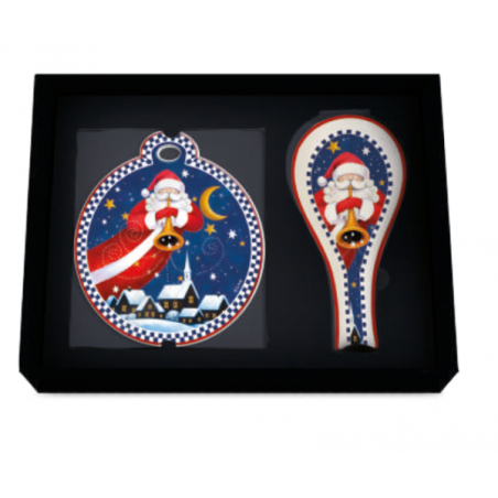 EGAN SET SOTTOPENTOLA E POGGIAMESTOLO BABBO NATALE BLU NATALE 2026 120234