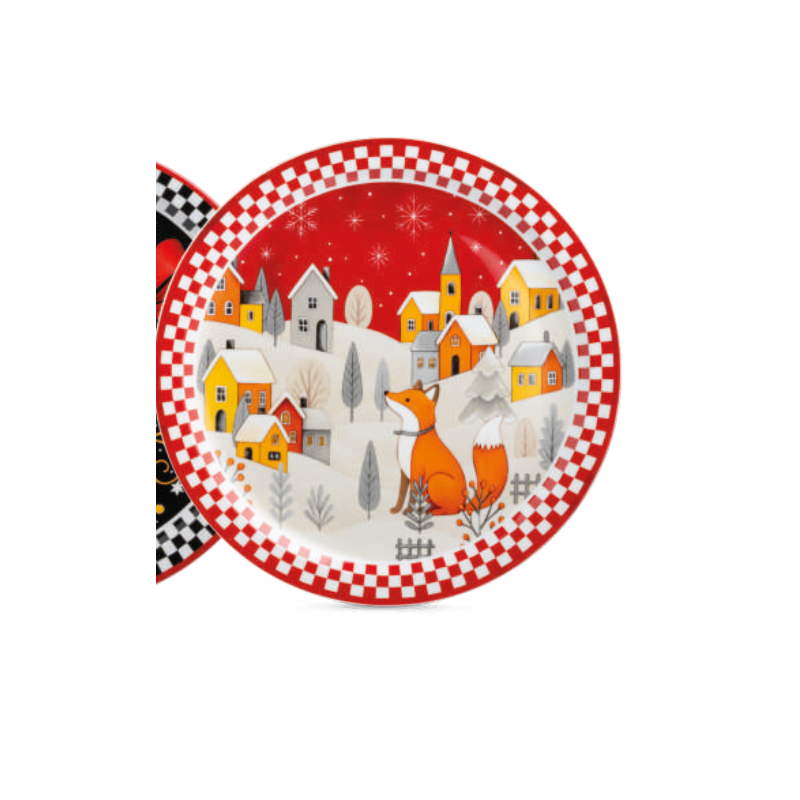 EGAN PIATTO PANETTONE VOLPE ROSSO NATALE 2026 120231