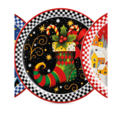 EGAN PIATTO PANETTONE CALZA NERO NATALE 2026 120230