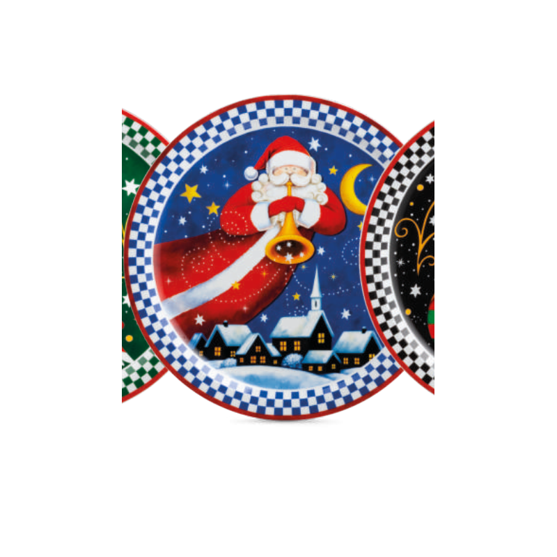 EGAN PIATTO PANETTONE BABBO NATALE BLU NATALE 2026 120219