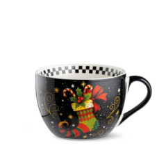 EGAN TAZZA COLAZIONE CALZA NERO NATALE 2026 120206
